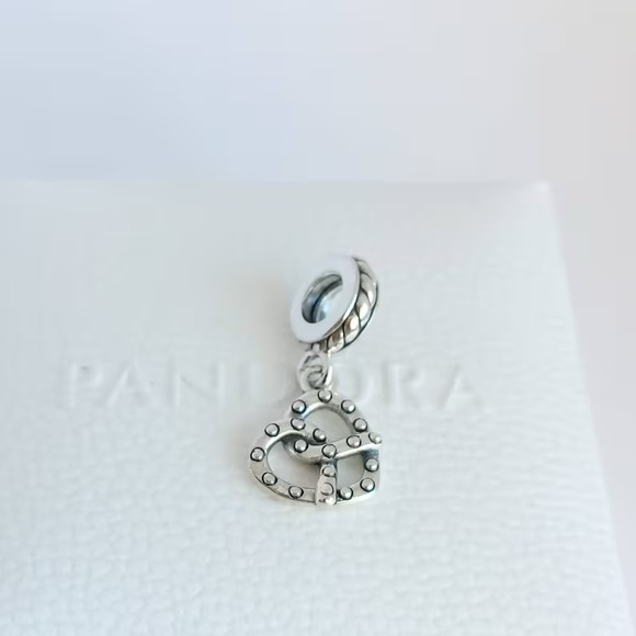 Pandora Pretzel Charm Berlin Germany Love Travel Silver #10 - Picture 2 of 5
